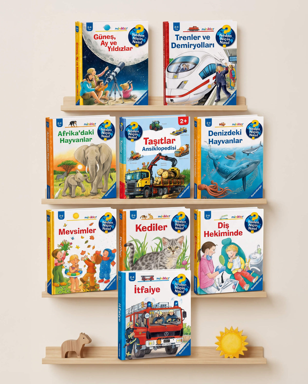 9 Ravensburger Minikler Bir arada
