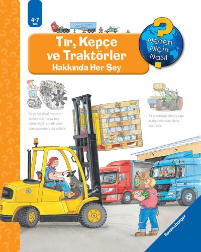 Tır Kepçe ve Traktörler Hakkında Her Şey  (4 - 7 Yaş)